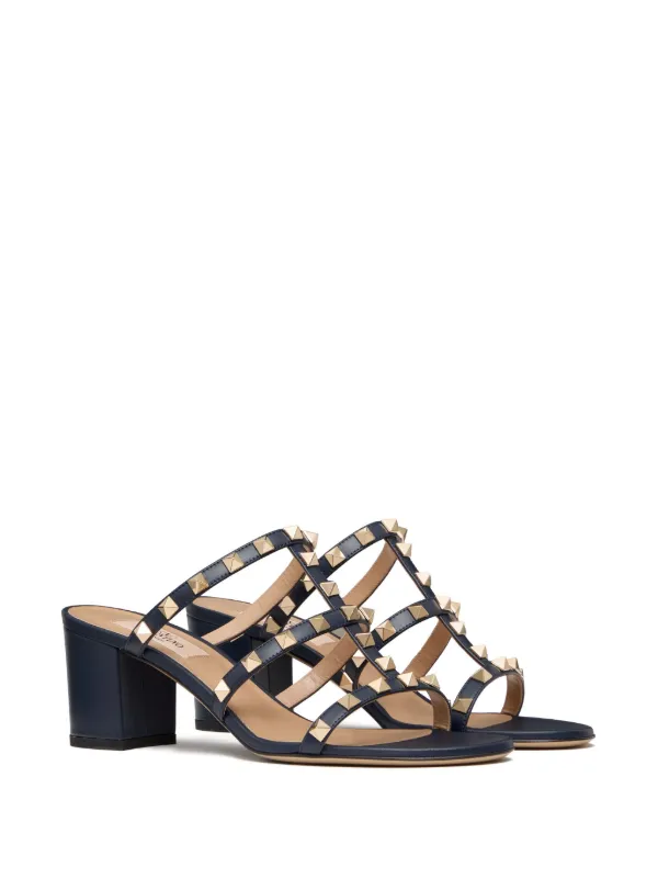 Valentino 60mm rockstud leather sandals clearance
