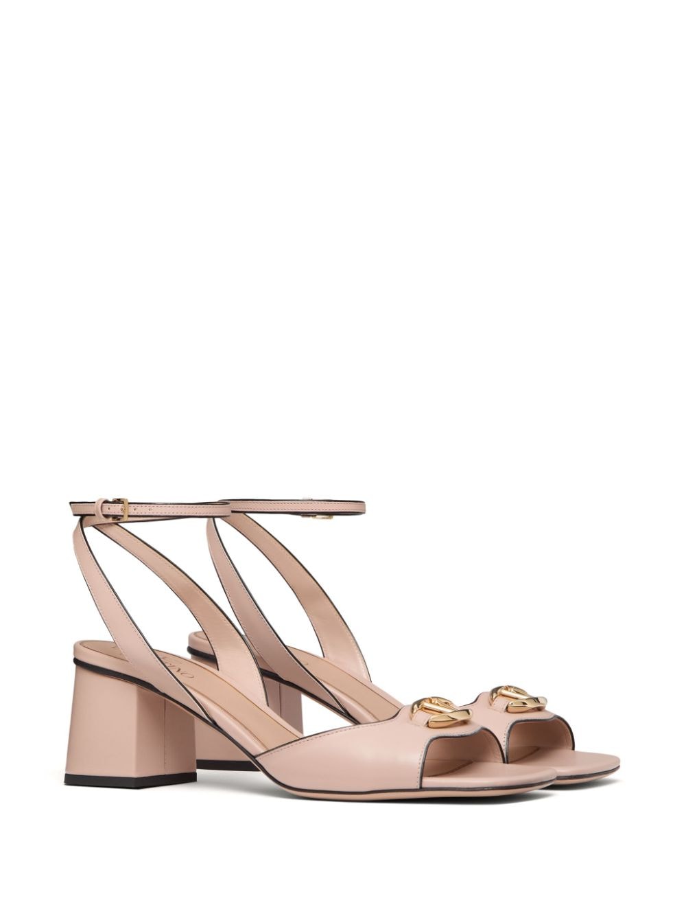 Valentino Garavani VLogo leren sandalen 60 mm - Roze