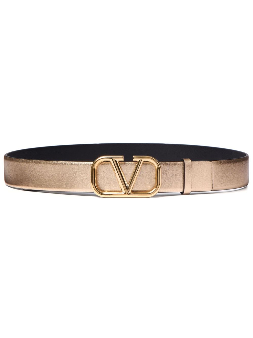 Valentino Garavani Vlogo Signature Belt In Gold
