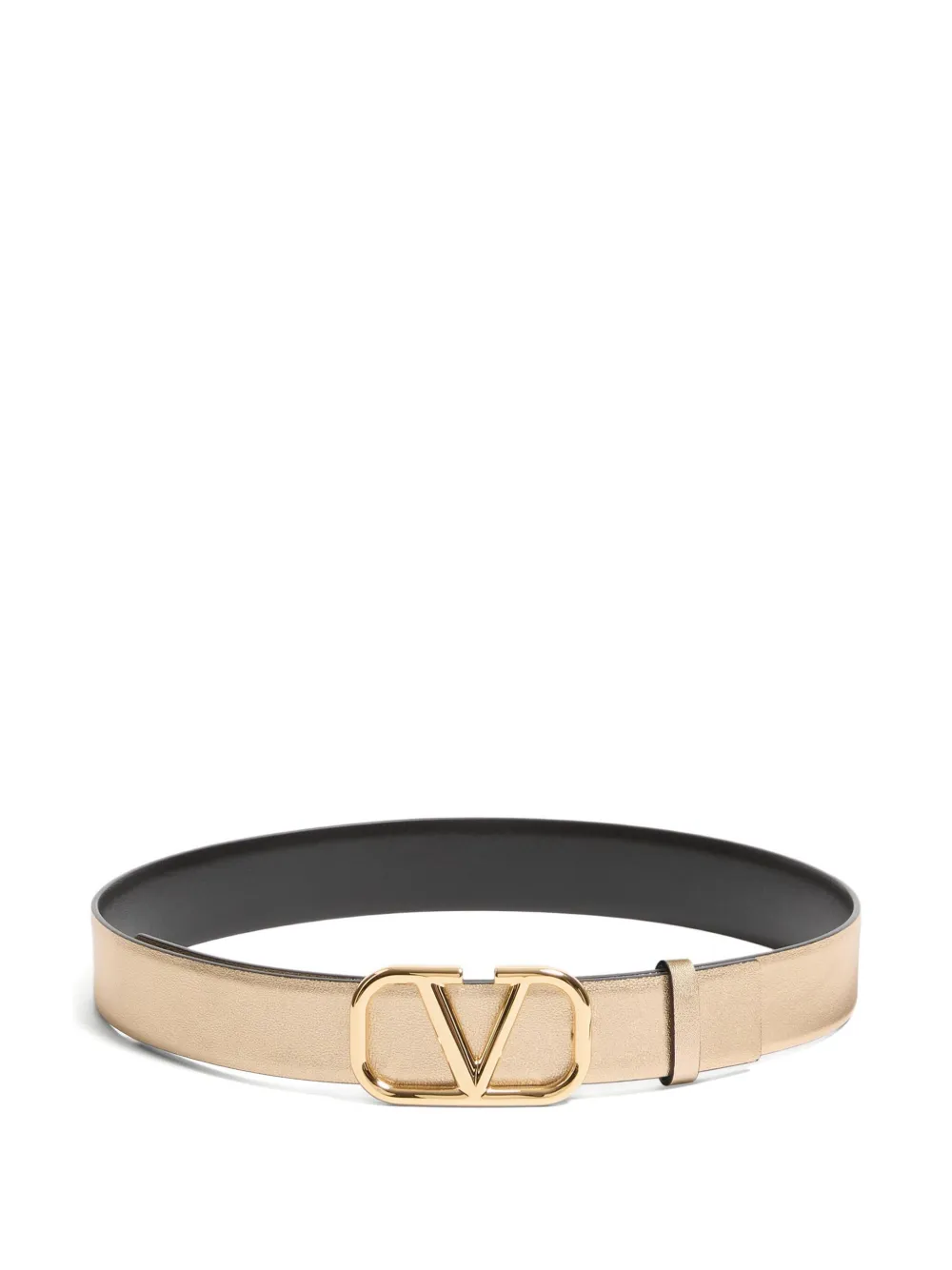 Valentino Garavani VLogo Signature reversible belt | Gold | Image 1