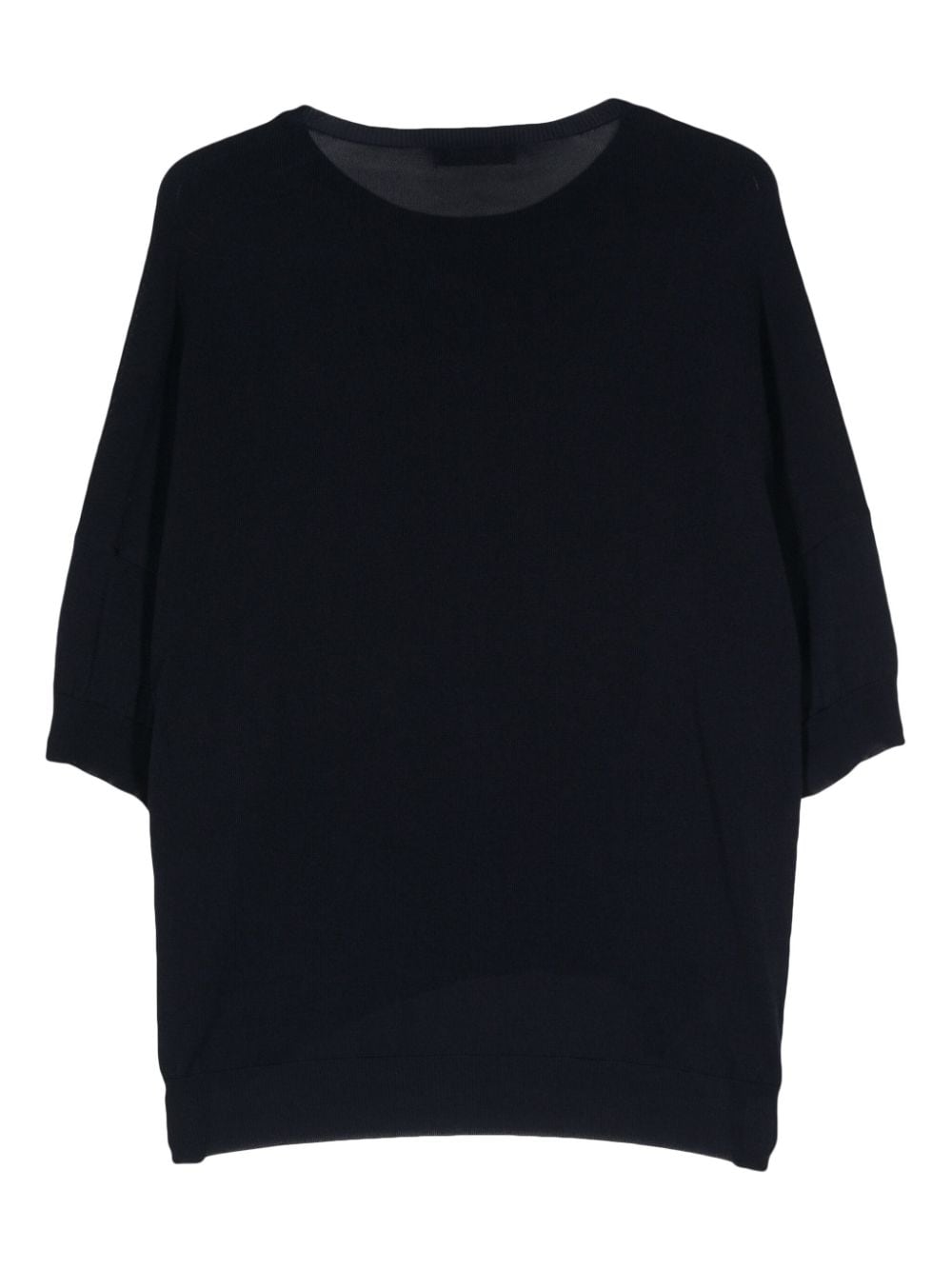 Shop Gentry Portofino Fine-knit Top In Blue