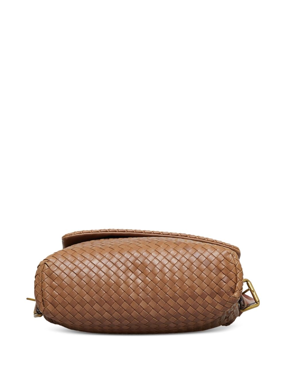 Pre-owned Bottega Veneta Intrecciato 斜挎包（2007-2011年典藏款） In Brown