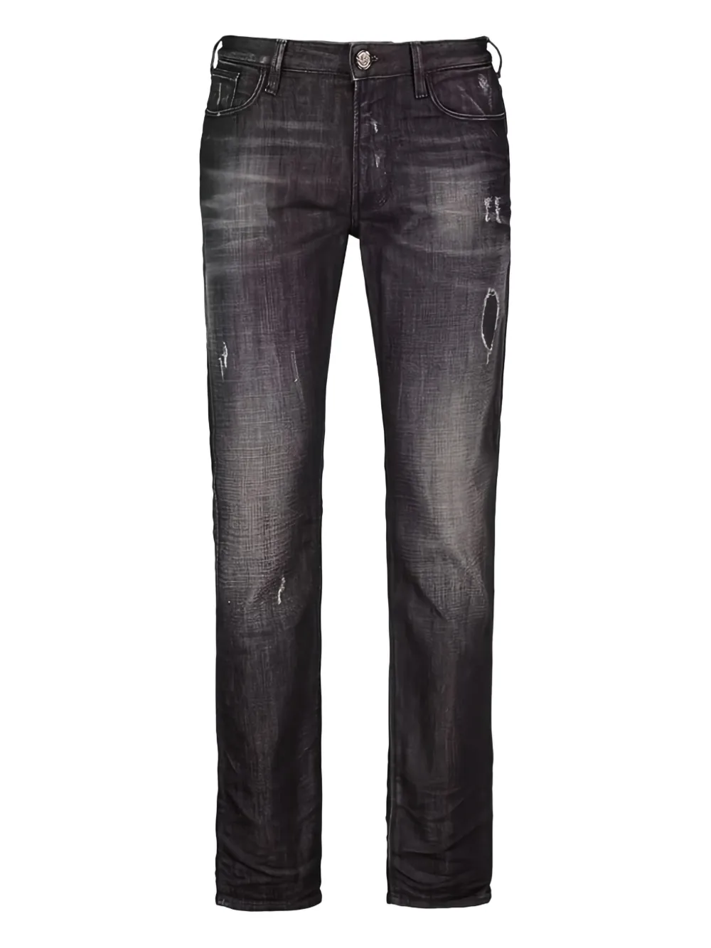 Emporio Armani distressed jeans | Black | Image 1
