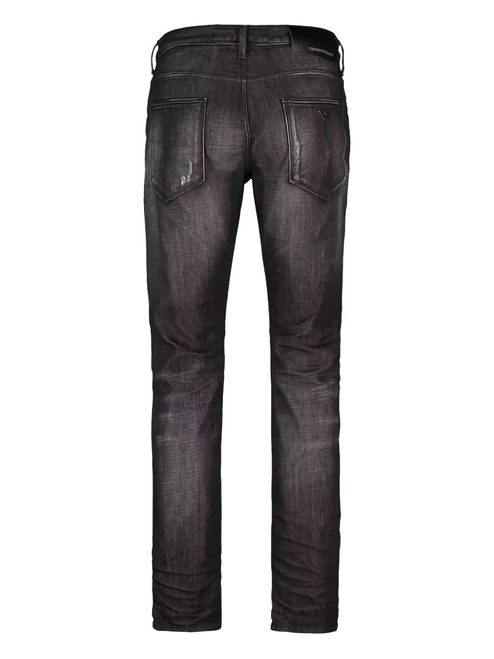 Emporio Armani distressed jeans - Zwart