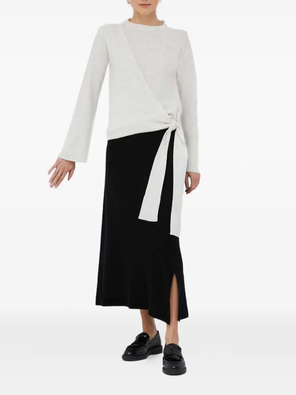  Dkny Tie-detail Sweater - Neutrals 