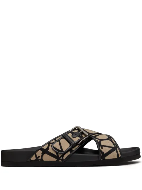 Sandales Toile Iconographe - Valentino Garavani - Modalova