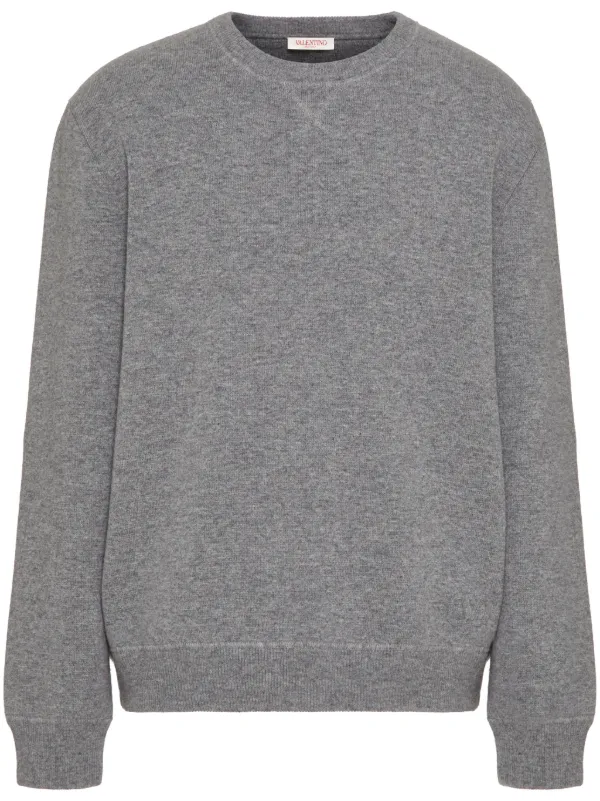 Valentino Garavani Crew-neck Sweater in Grey