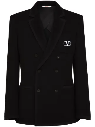 Valentino Garavani double-breasted Wool Blazer | Black