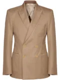 Valentino Garavani double-breasted cotton blazer - Neutrals