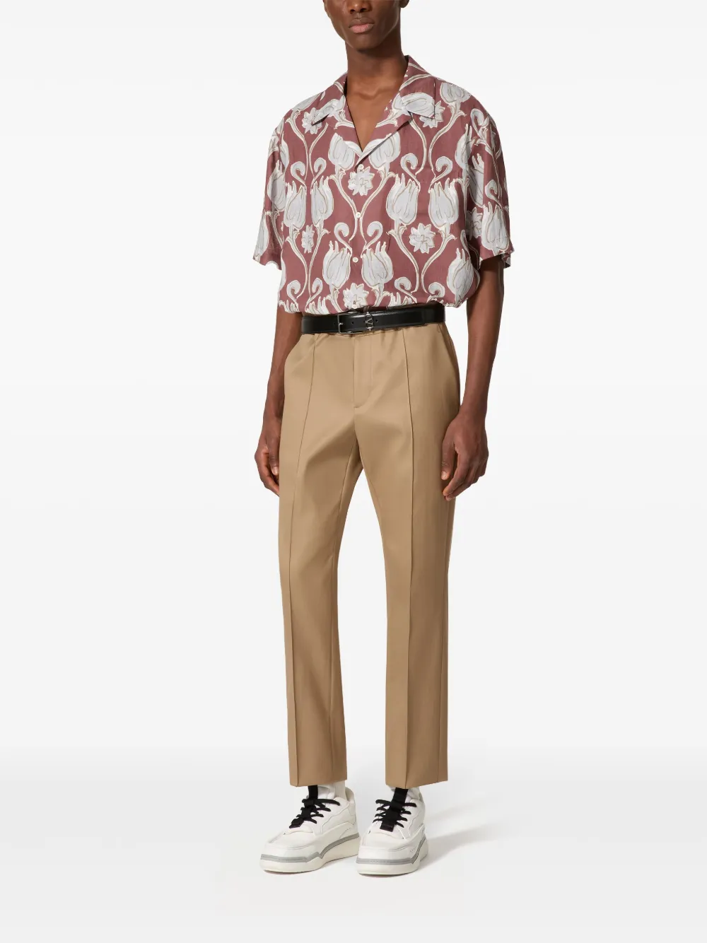 Valentino Garavani Broek met trekkoordtaille - Beige