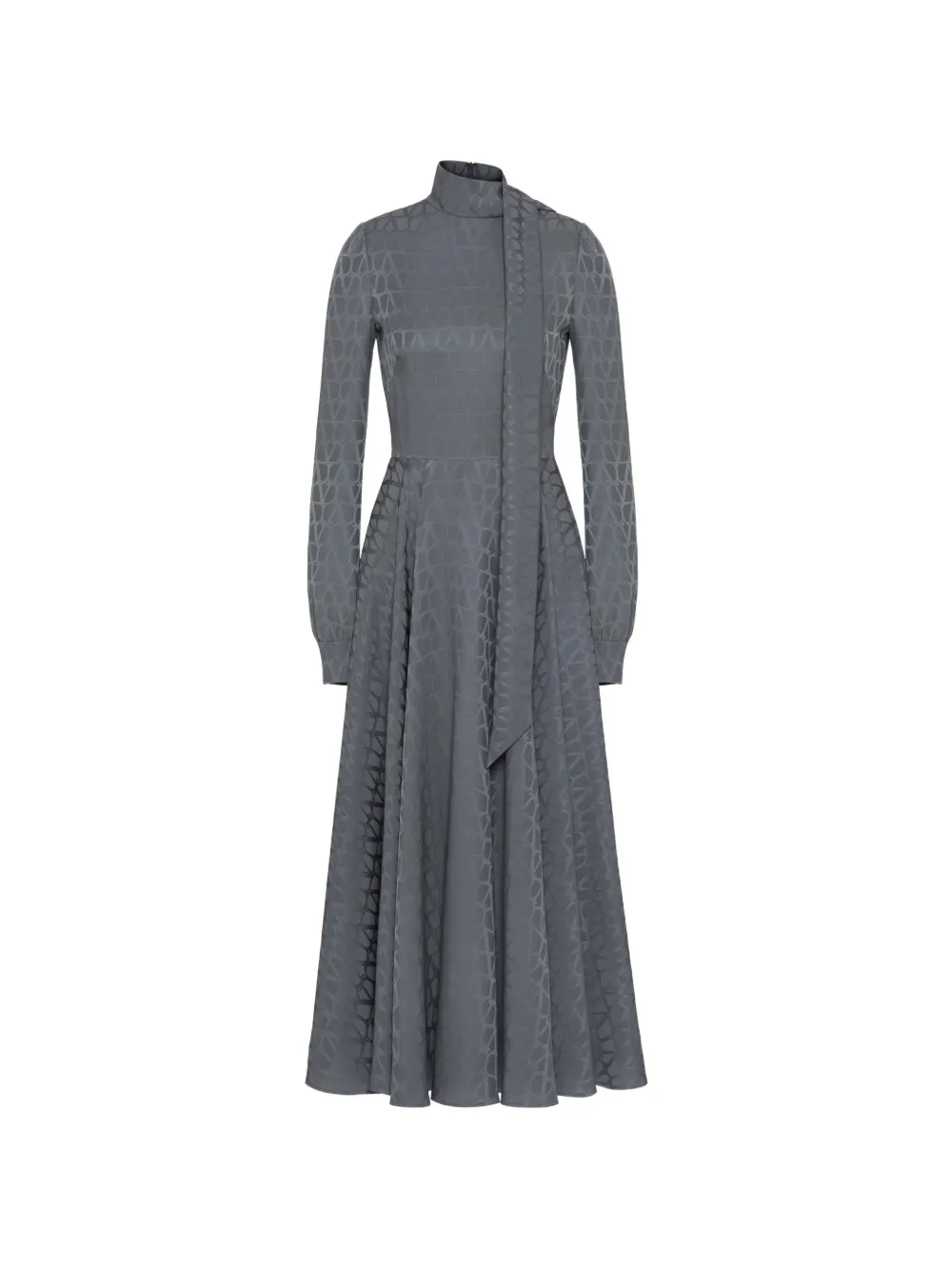 Valentino Garavani Midi-jurk met Iconographe print Grijs