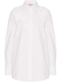 Valentino Garavani floral-appliqué shirt - White