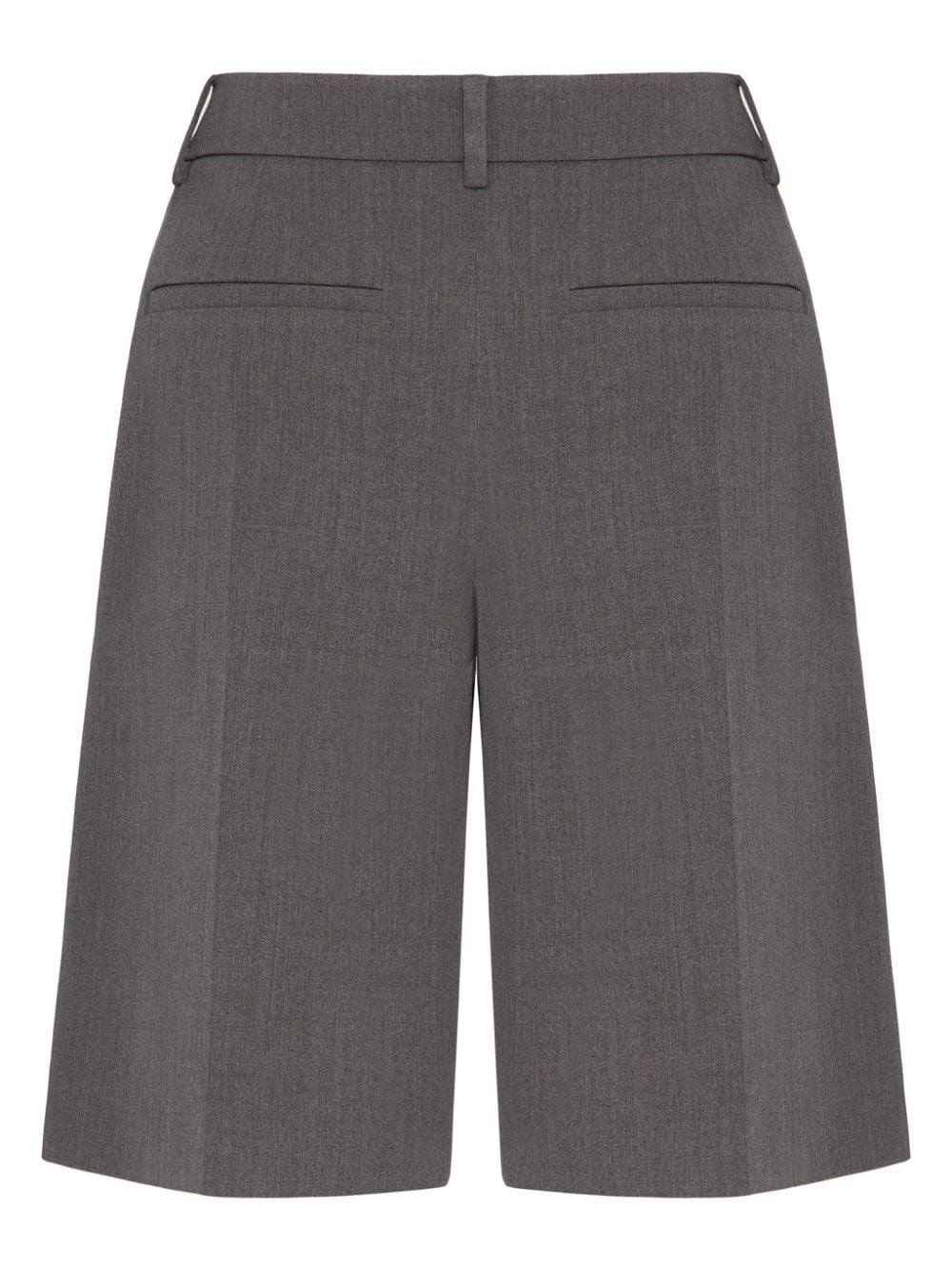 Shop Valentino Tailored Shorts In Grey