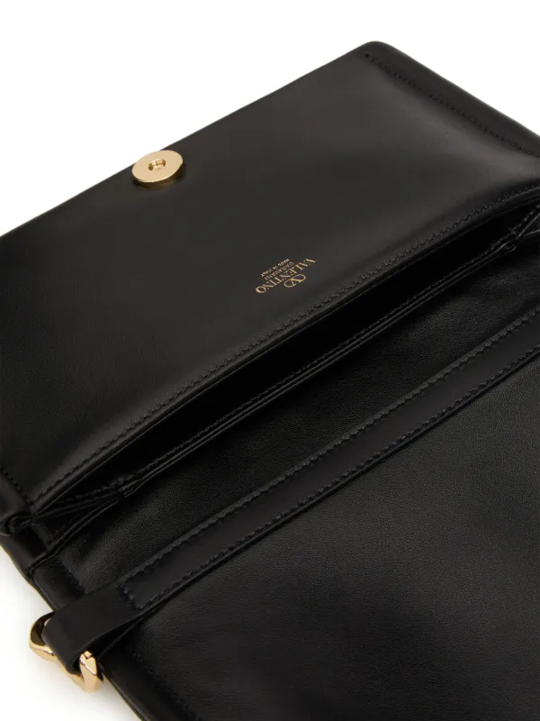 Valentino Garavani VLogo Chain Shoulder Bag | Black | FARFETCH