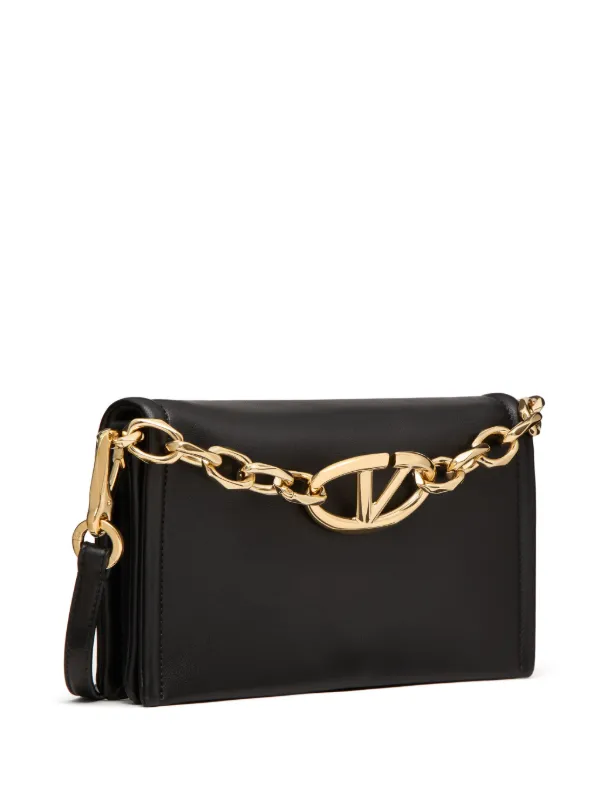 Valentino Garavani VLogo Chain Shoulder Bag Black FARFETCH IE