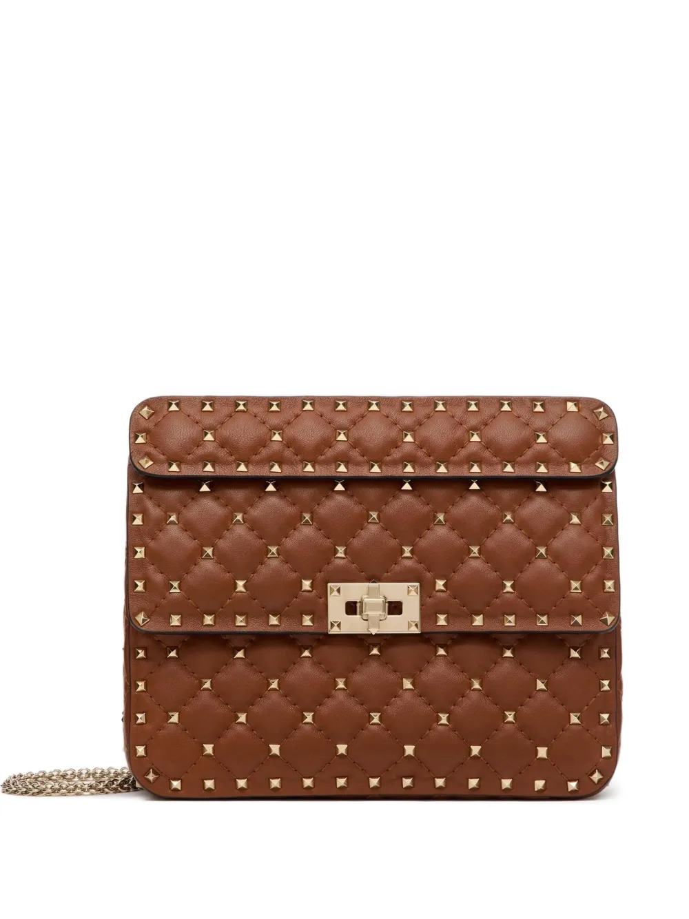 Valentino Garavani Rockstud Spike schoudertas Bruin