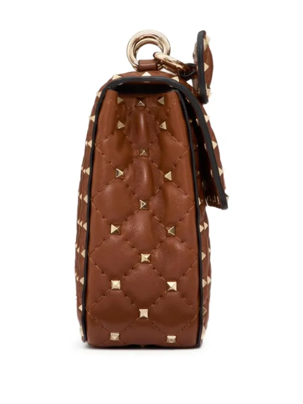 ヴァレンティノガラヴァーニ　ハンドバッグ　ロックスタッズ　ブラウン ヴァレンティノガラヴァーニ ハンドバッグ ロックスタッズ