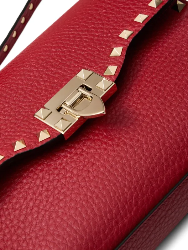 Valentino Garavani ロックスタッズ ショルダーバッグ S | レッド