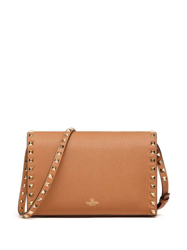 Valentino Garavani Small Rockstud Cross Body Bag | Brown