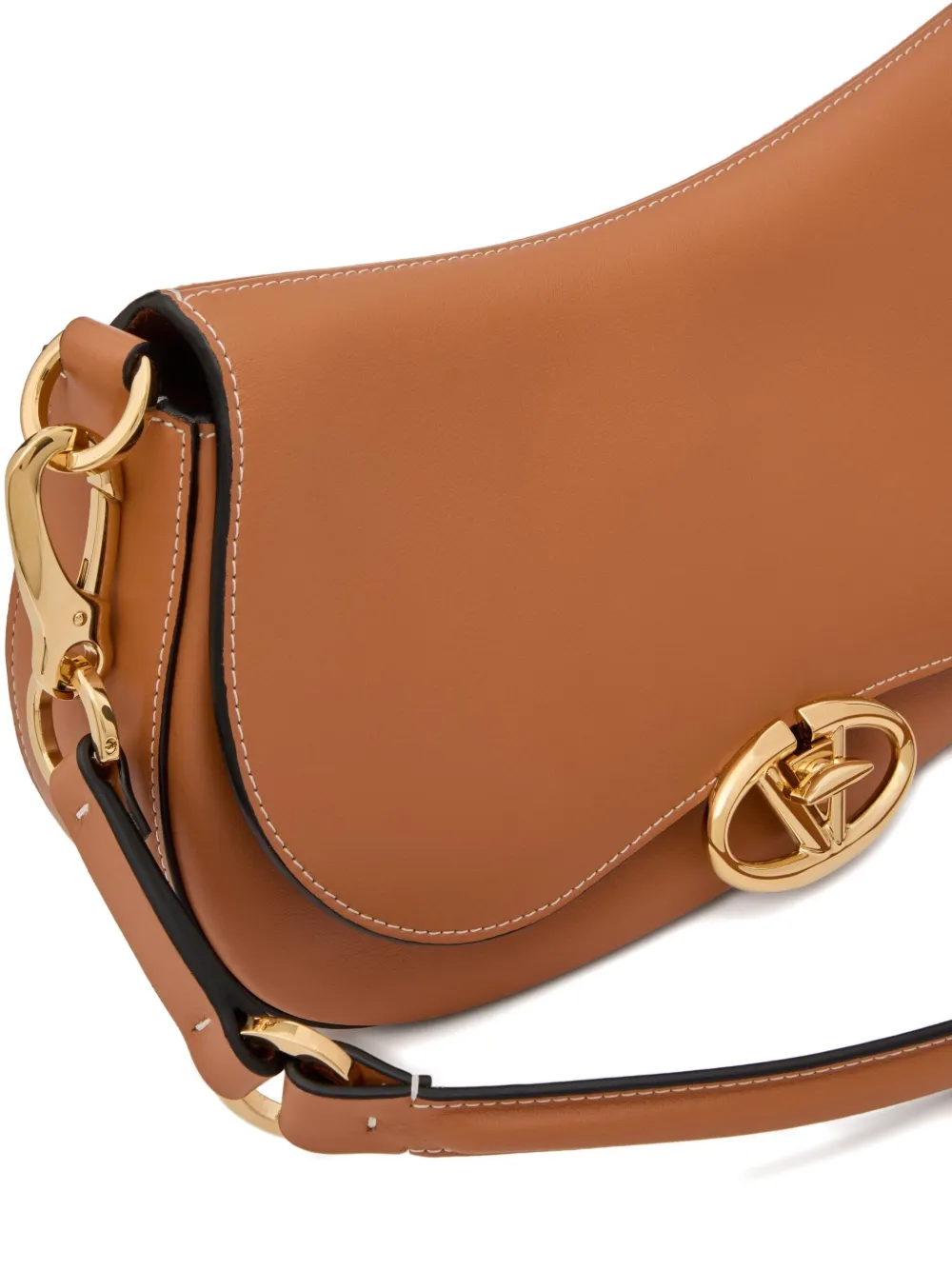 Valentino Garavani レザーショルダーバッグ | ブラウン