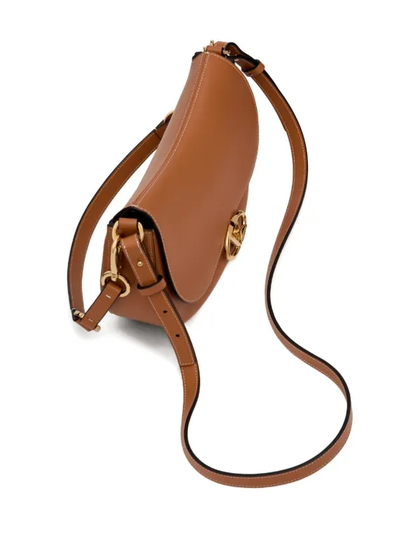 Valentino Garavani Ohval ショルダーバッグ S | ブラウン Valentino Garavani Ohval ショルダーバッグ S | ブラウン