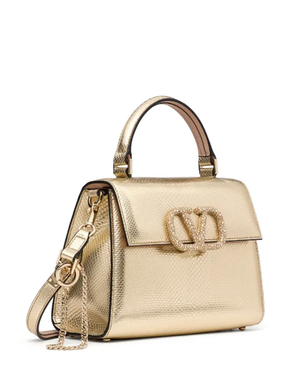 VIP【関税送料無料】希少 Valentino Garavani Small Clutch Valentino Garavani Rockstud Mini Calfskin Bag with Chain