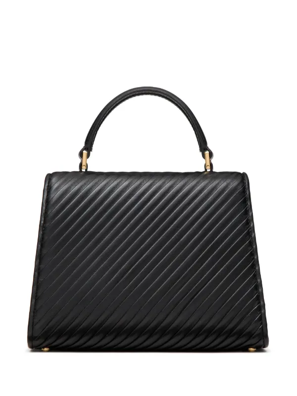 Valentino Garavani Vlogo Signature Matelasse Tote Bag Black