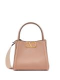 Valentino Garavani small Alltime leather tote bag - Neutrals