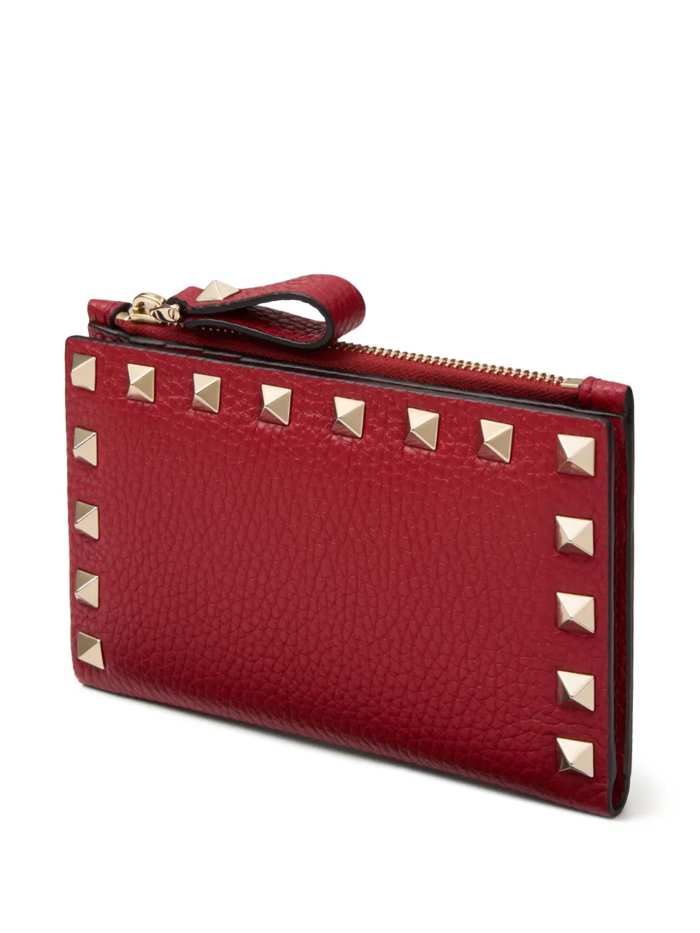 Valentino Garavani ロックスタッズ 財布 | レッド | FARFETCH JP