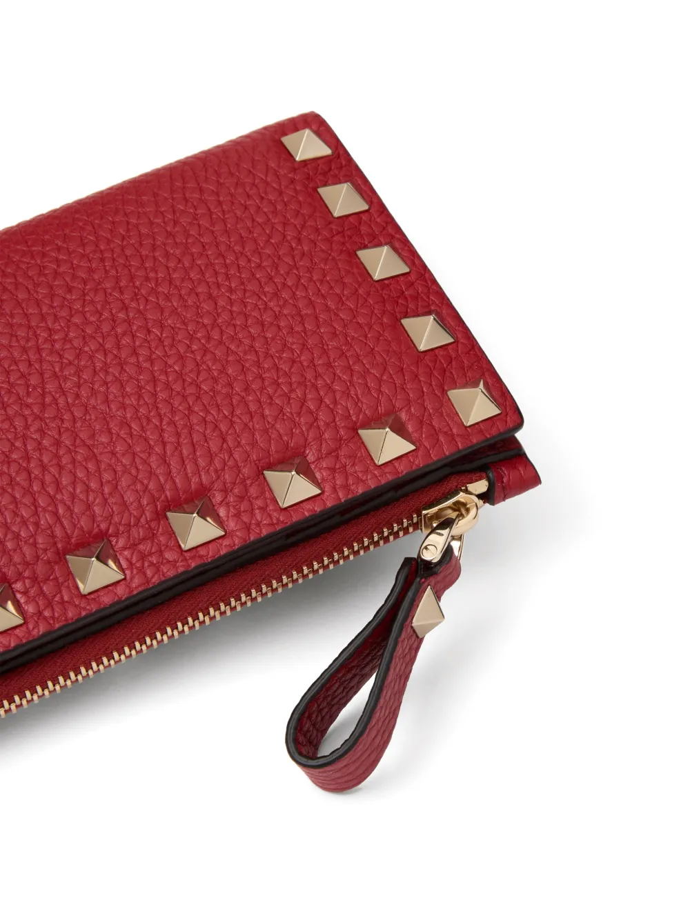 Valentino rockstud leather wallet top