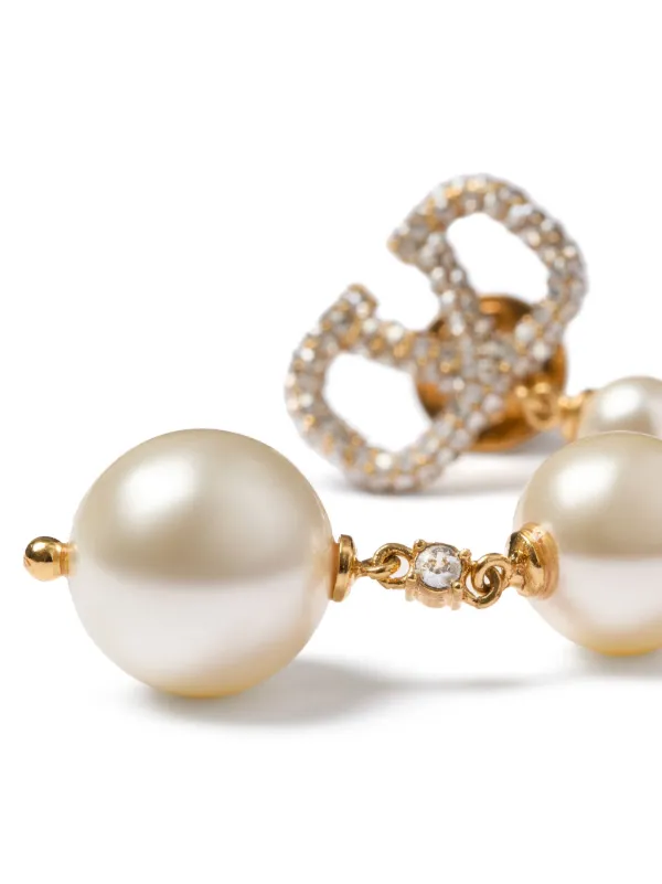 Valentino Garavani VLogo Signature Pearl Drop Earrings