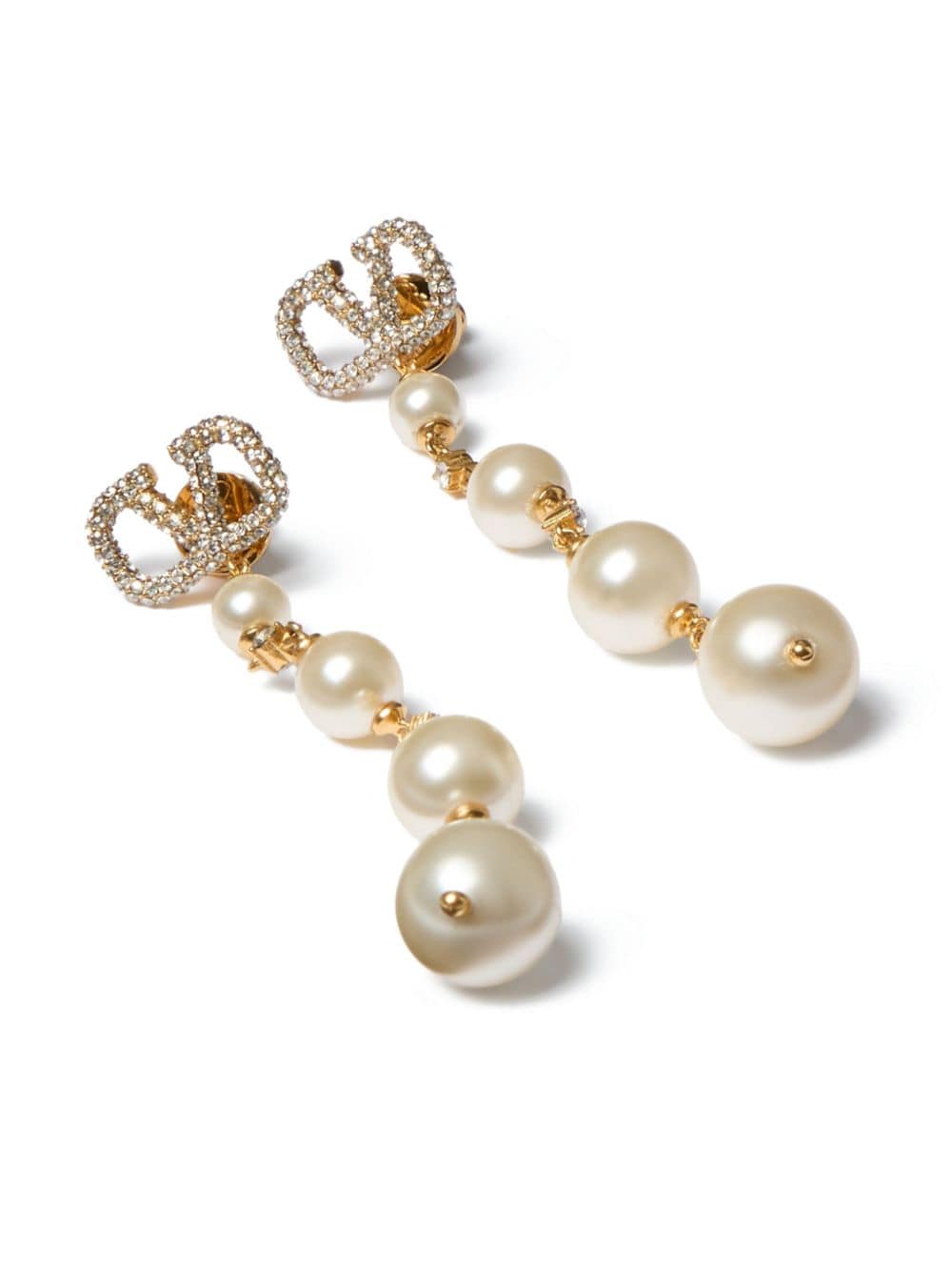 Image 1 of Valentino Garavani VLogo Signature pearl drop earrings