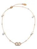 Valentino Garavani VLogo Signature pearl necklace - Gold