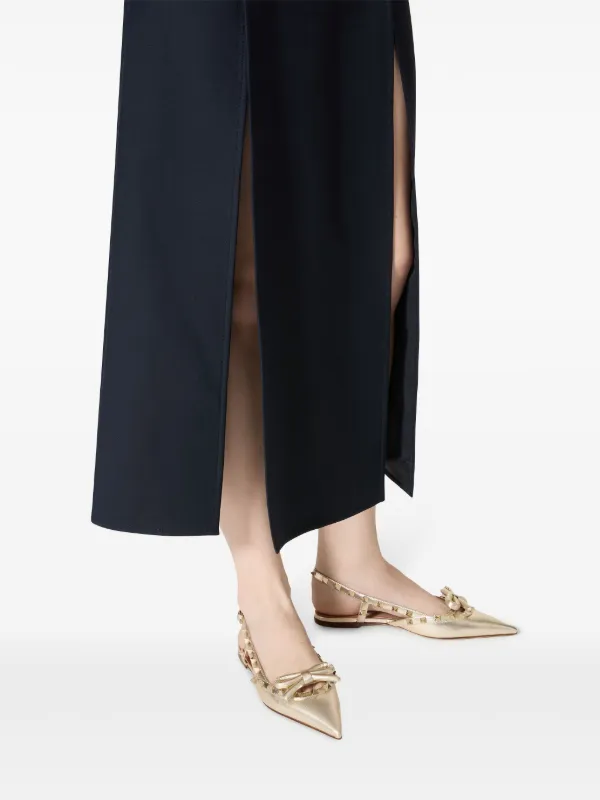 Valentino Garavani ロックスタッズ リボン スリングバック Valentino Garavani ロックスタッズ リボン スリングバック