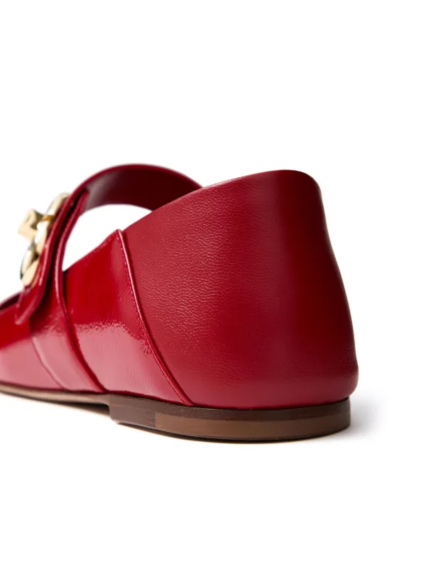 Valentino Garavani VLogo Locker Mary-Jane Ballerina Shoes