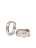 Valentino Garavani VLogo Signature ring (set of two) - Silver