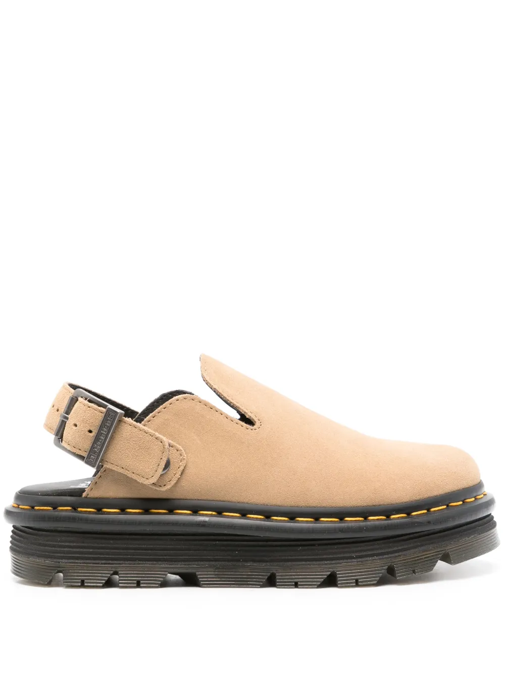 Shop Dr. Martens' Nartilla Suede Sandals In Neutrals