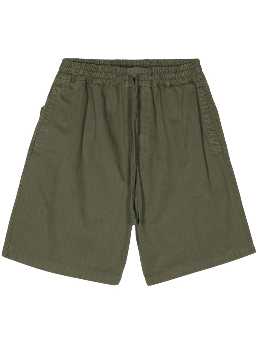 Shop Carhartt Rainer Herringbone Drawstring Shorts In Green