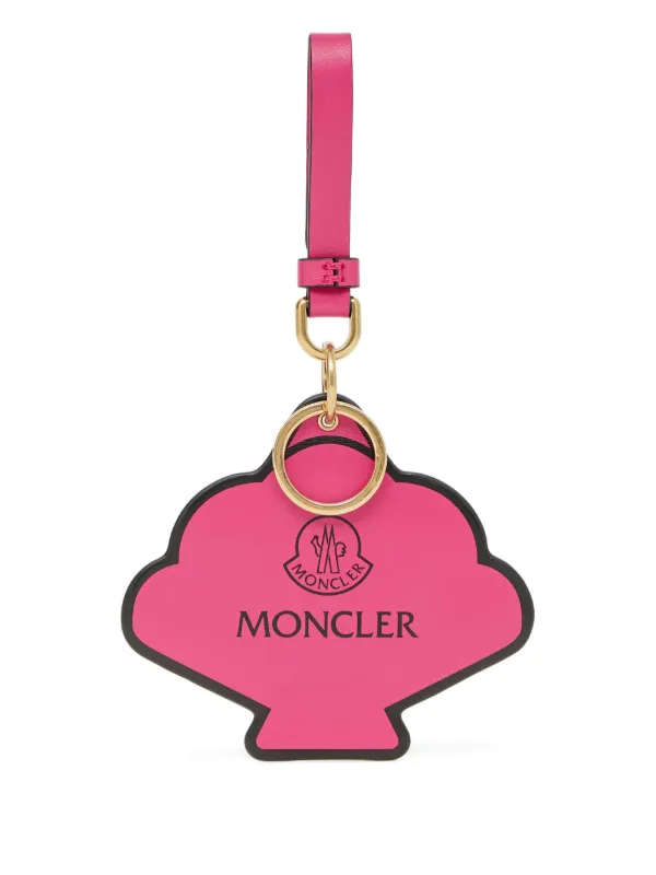 MONCLER ピンク キーホルダー Moncler レザーキーホルダー | ピンク | FARFETCH JP