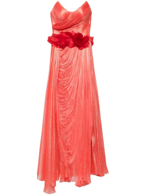 Iris Serban robe longue Anastasia à design plissé