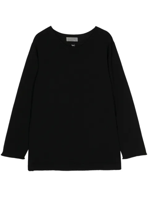 Yohji Yamamoto logo-embroidered jumper