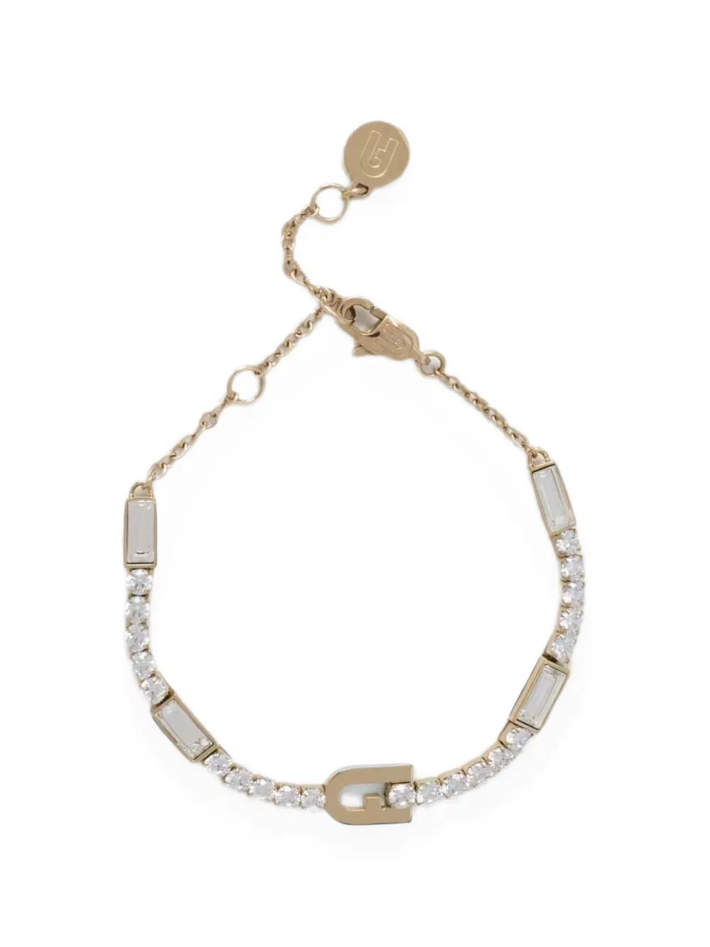 Furla logo-charm bracelet - Gold