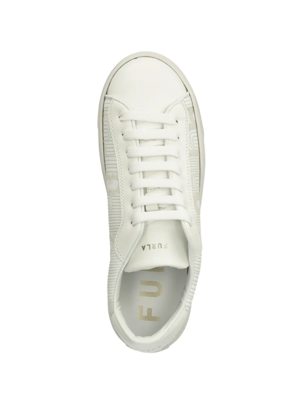 Furla monogram-pattern flatform sneakers Beige