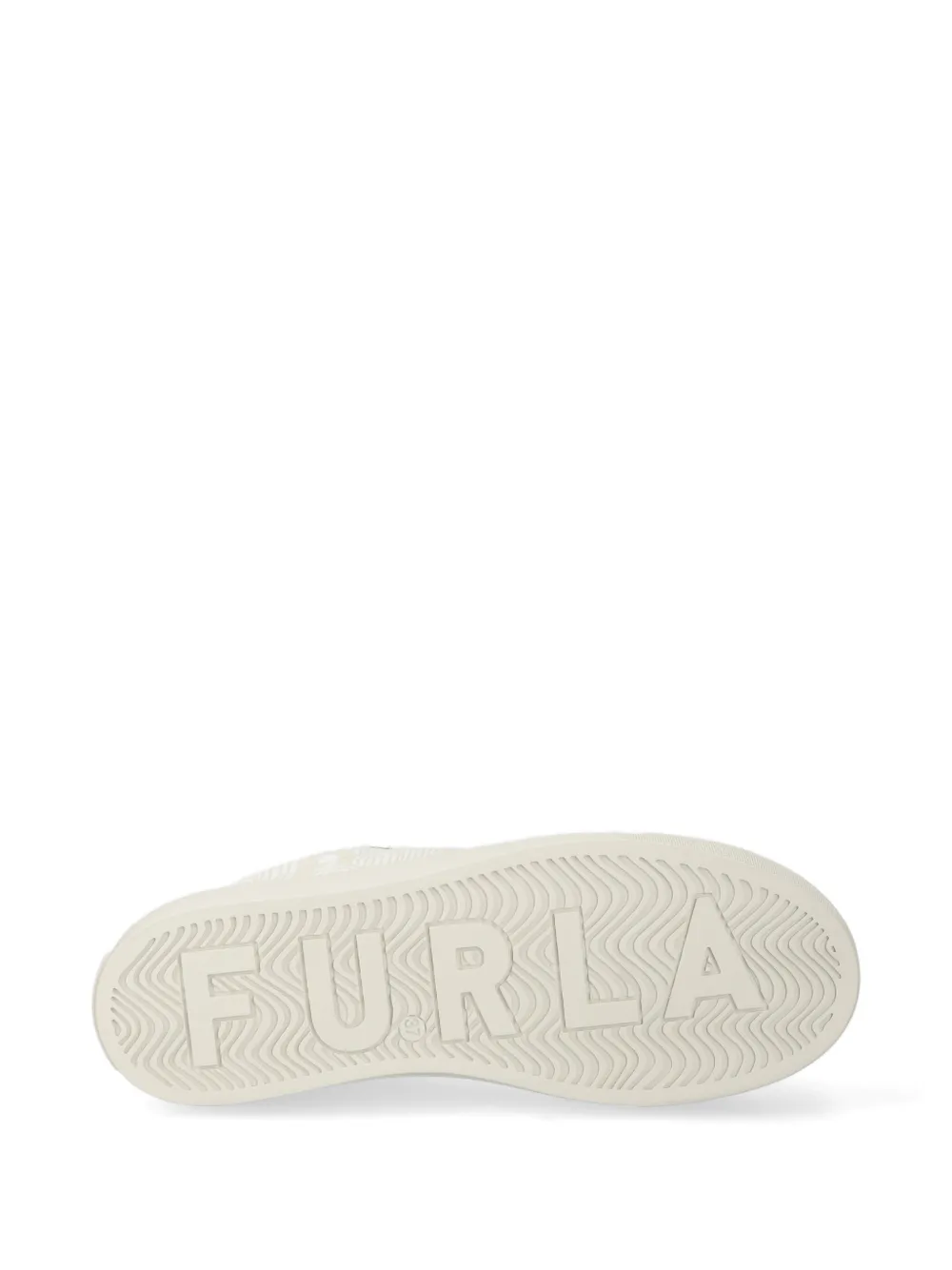 Furla monogram-pattern flatform sneakers Beige