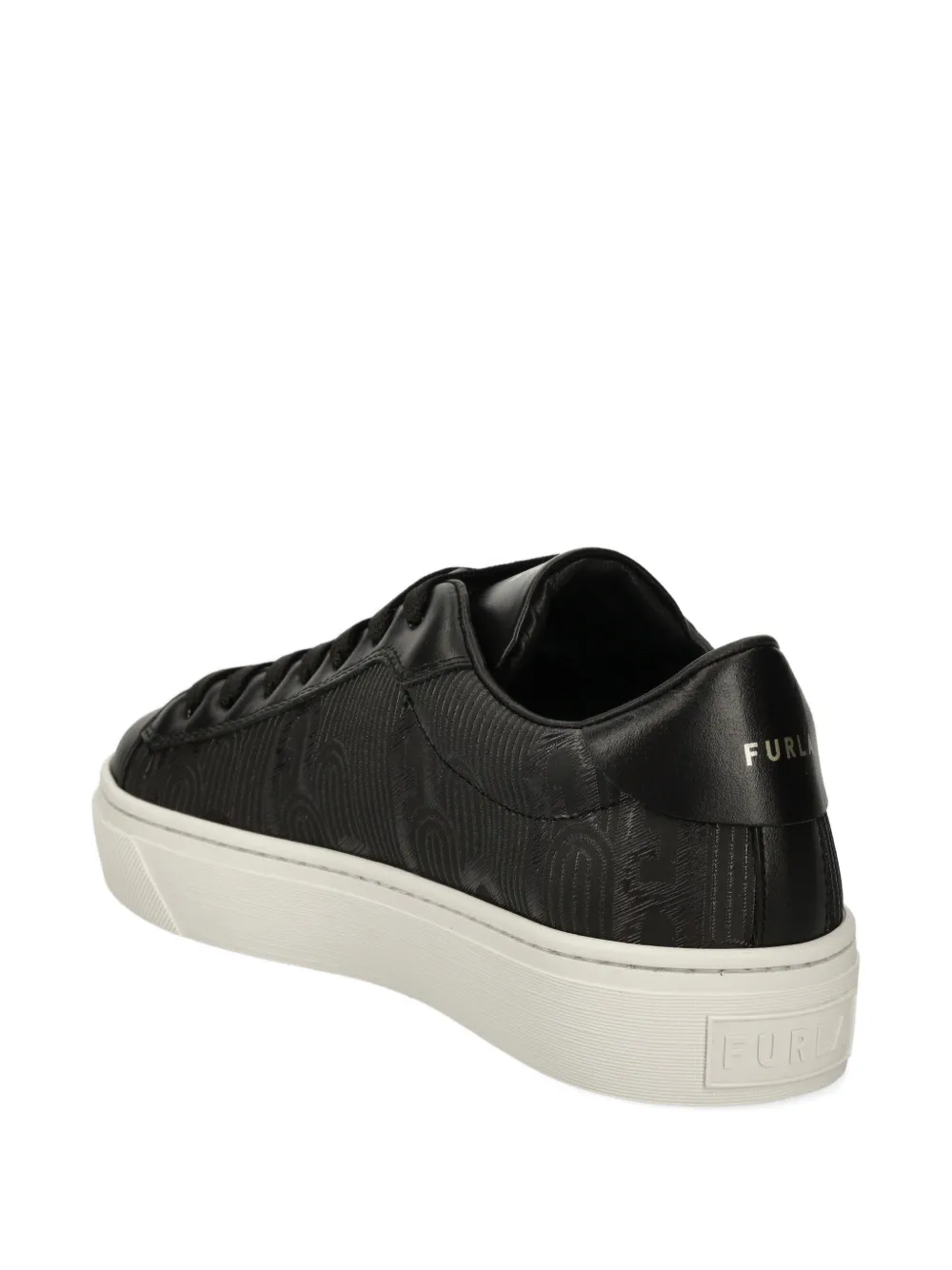 Furla Embossed Trainers In Black