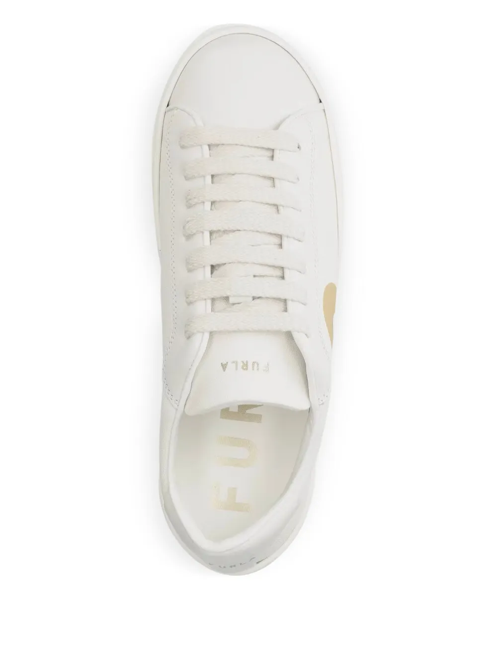 Furla loog-print leather sneakers White