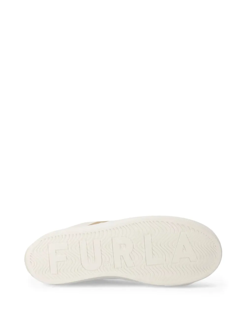 Furla loog-print leather sneakers White