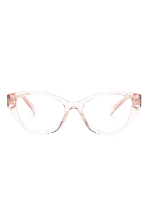 Prada Eyewear transparent-design cat-eye glasses