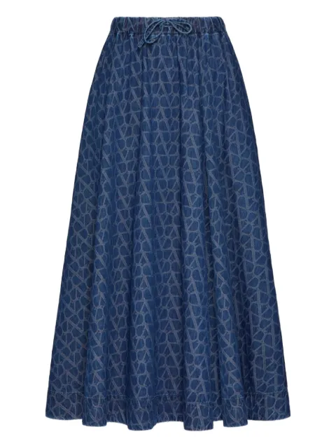 Valentino Garavani Vlogo cotton skirt 