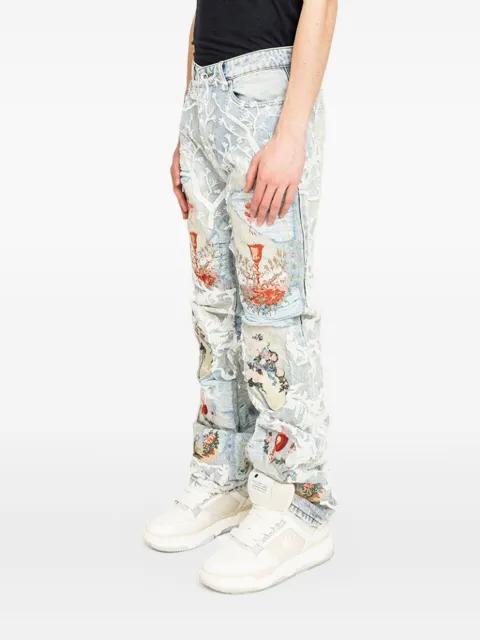 Who Decides War Chalice embellished jeans